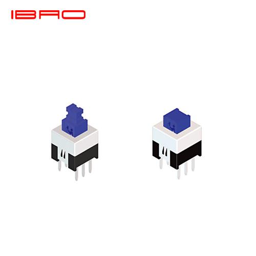 ibao億寶按鈕開關ps系列7x7自鎖無鎖開關