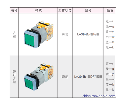 二工LA39(B2)-01(10)CXS按鈕開關 供應優勢產品圖片大全